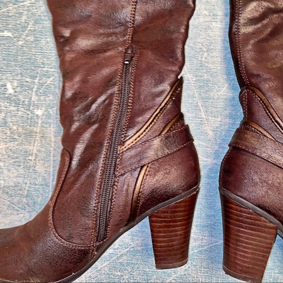 Leather Heeled Boots - Picture 5 of 8